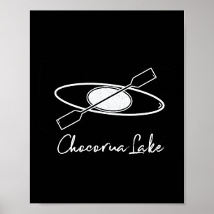Poster Lac Chocorua New Hampshire Kayak Kayakisme Bateau