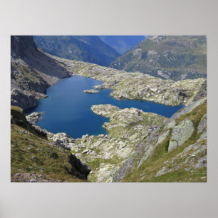 Poster Lac Cornu Alpes françaises