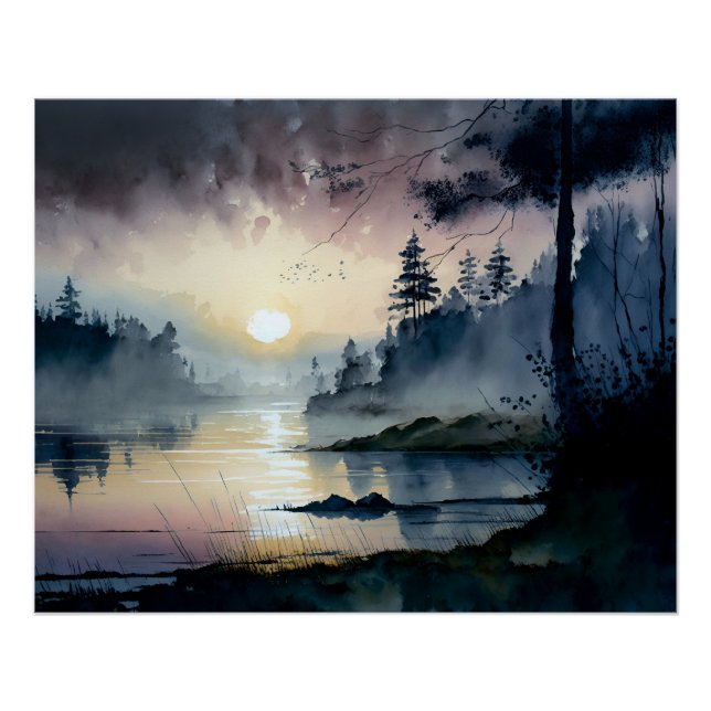 Poster Lac de Dusk (Devant)