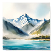 Lac de montagne serein