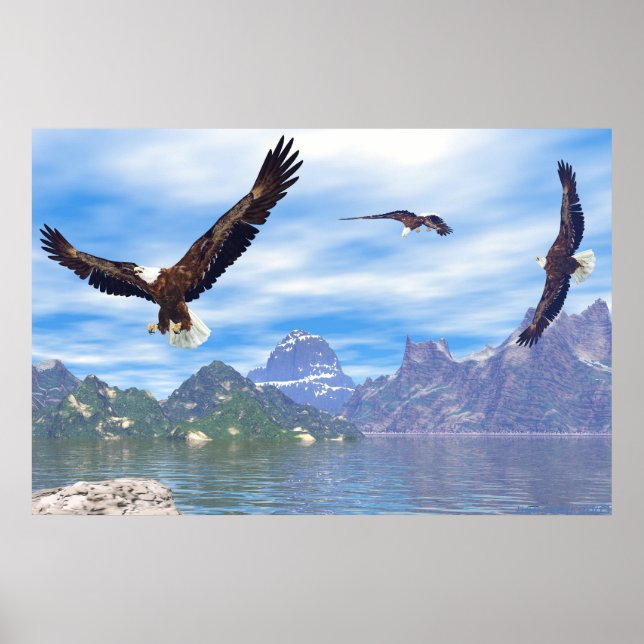 Poster Lac des Aigles (Devant)