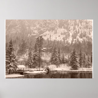 Poster Lac d'hiver