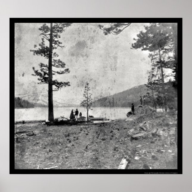 Poster Lac Donner, CA Daguerreotype 1852 (Devant)