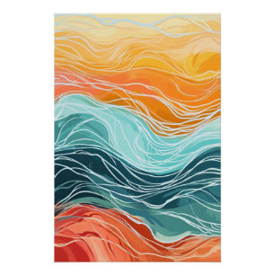 Poster Lac du Colorful