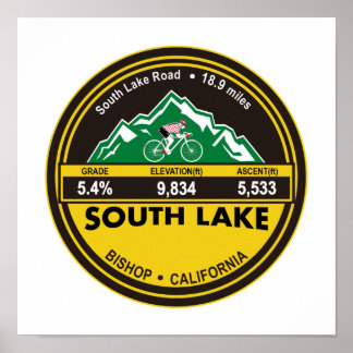 POSTER LAC DU SUD - BISHOP, CA - "CERCLE"