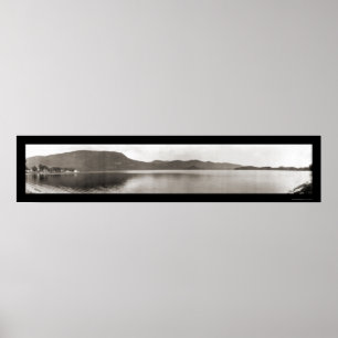 Poster Lac Dunmore, photo 1912 du Vermont