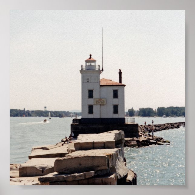 Poster Lac Erie Lighthouse (Devant)