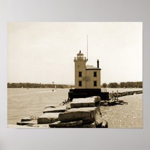 Poster Lac Erie Lighthouse