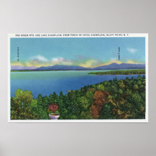 Poster Lac et Green Mountains