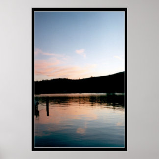 Poster Lac Flathead au coucher du soleil