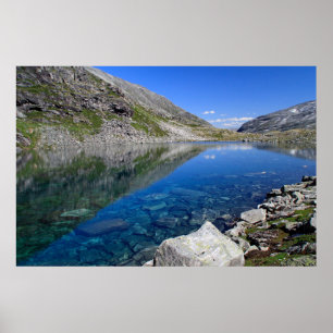 Poster Lac glaciaire en Norvège