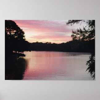 Poster Lac Hartwell Sunrise