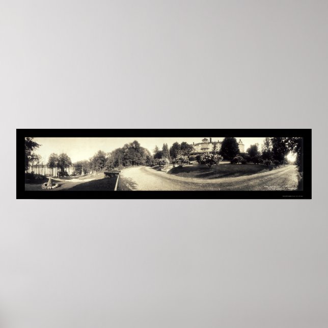 Poster Lac Hopatcong Breslin Photo 1913 (Devant)