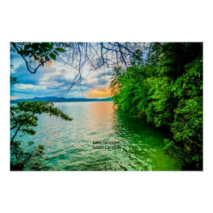 Poster Lac Jocassee, Caroline du Sud,