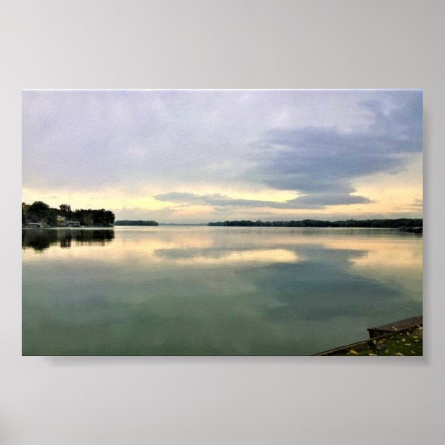 Poster Lac La Belle, Oconomowoc, Wisconsin (Devant)
