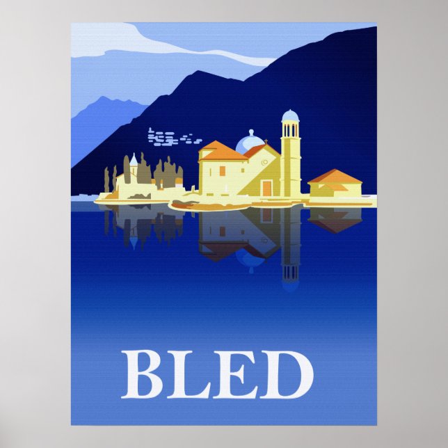 Poster Lac Léman, reflet de l'eau (Devant)