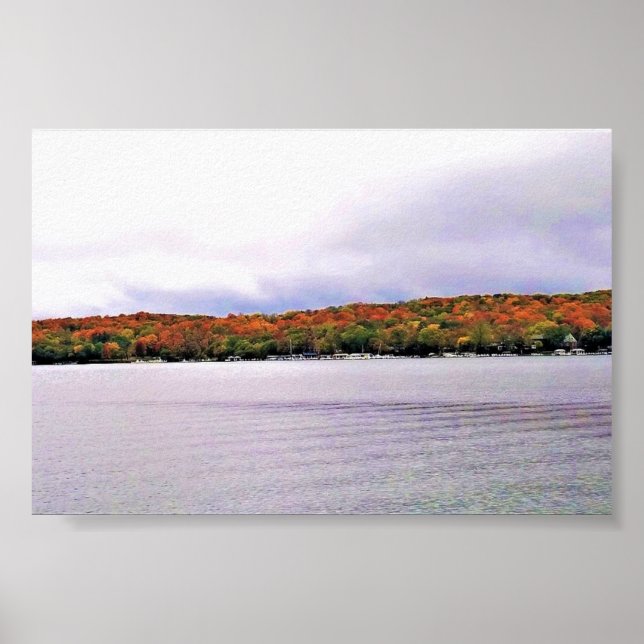 Poster Lac Léman, Wisconsin (Devant)