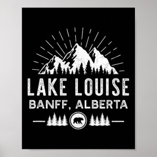 Poster Lac Louise Californie - Randonnée en montagne Cano