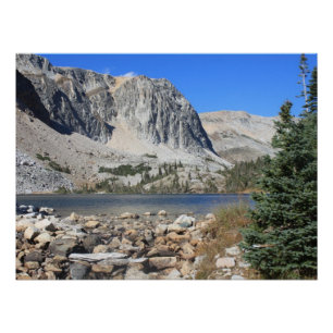 Poster Lac Marie Snowy Range Lac Pittoresque