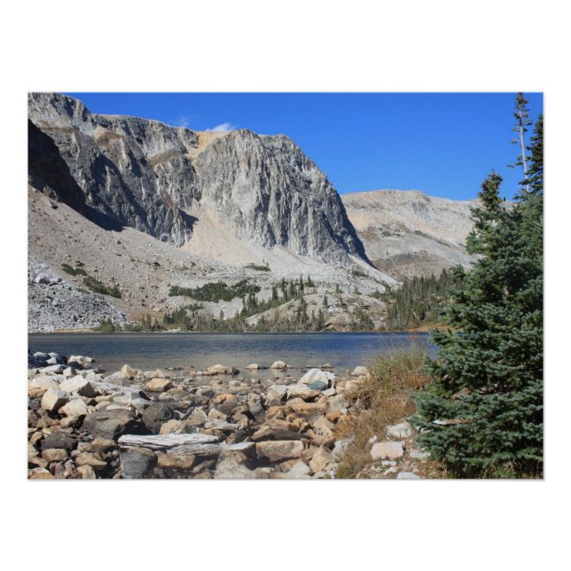 Poster Lac Marie Snowy Range Lac Pittoresque (Devant)