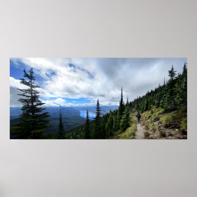 Poster Lac McDonald de Mt Brown - Parc national des Glaci (Devant)