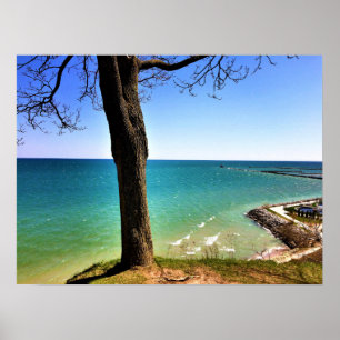Poster Lac Michigan, Port Washington, WI
