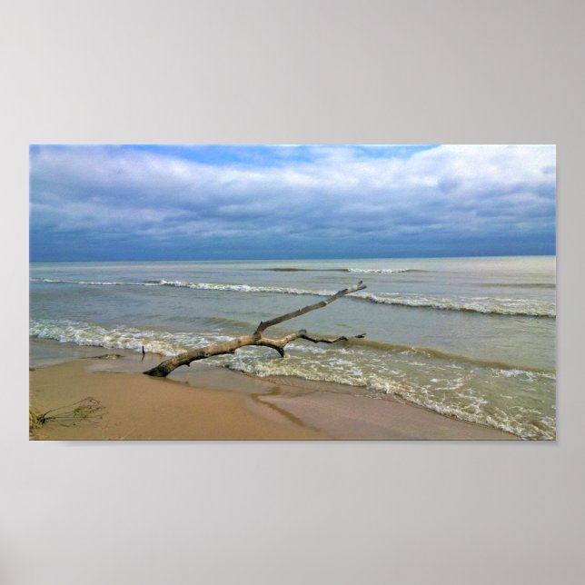 Poster Lac Michigan, Sheboygan, Wisconsin (Devant)