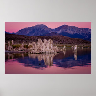 Poster Lac Mono spectaculaire dans l'ombre