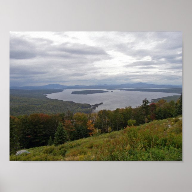Poster Lac Mooselookmeguntic, Maine (Devant)
