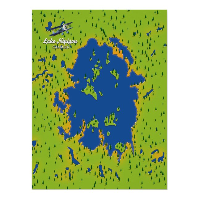 Poster Lac Nipigon (Devant)