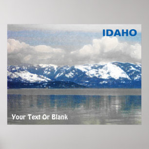 Poster Lac Pend Oreille Winter