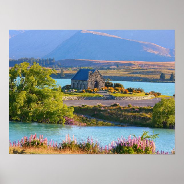 Poster Lac pittoresque Tekapo (Devant)