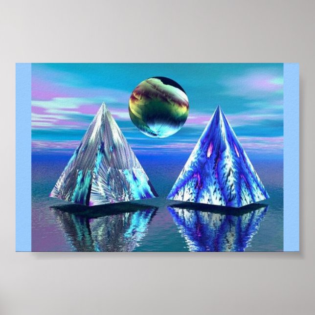 Poster Lac Pyramid double (Devant)