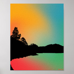 Poster Lac réfléchissant
