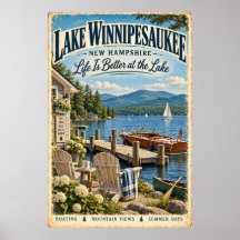 Lac Rétro Winnipesaukee New Hampshire Voyage