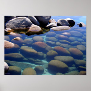 Poster Lac Tahoe Hiver Eau continue 2