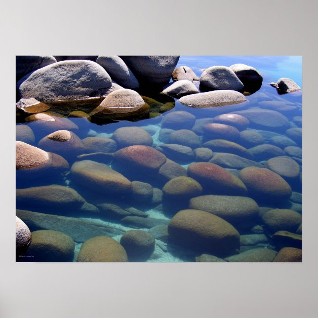 Poster Lac Tahoe Hiver Eau continue 2 (Devant)