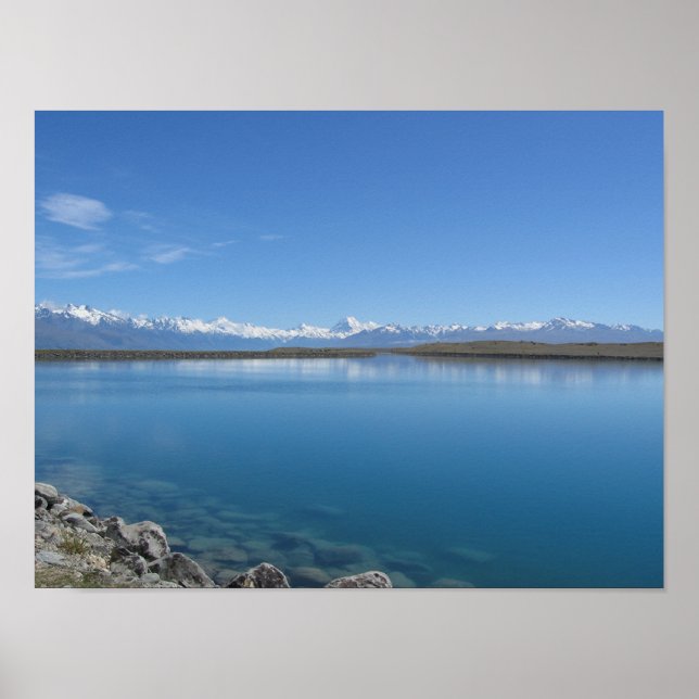 Poster Lac Tekapo, Nouvelle-Zélande (Devant)