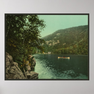 Poster Lac Upper Cascade, Monts Adirondack