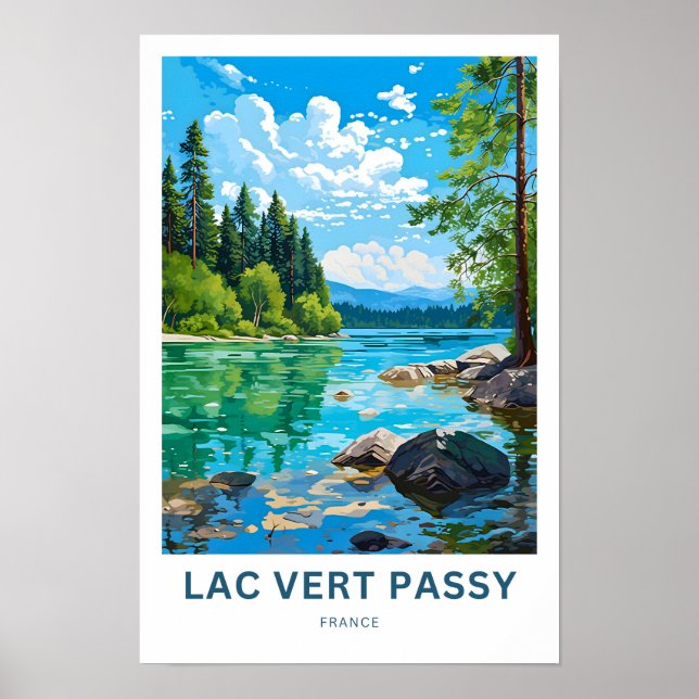 Poster Lac Vert Passy France Imprimer (Devant)