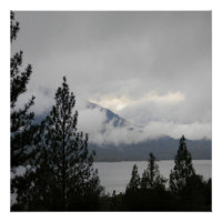 Lac Whiskeytown avec brouillard...