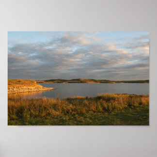 Poster Lac Wilson, paysage du Kansas