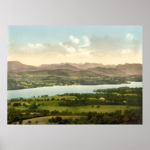 Poster Lac Windermere I, secteur de lac, Cumbria,