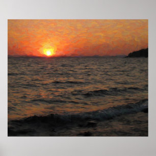 Poster Lac Yellowstone