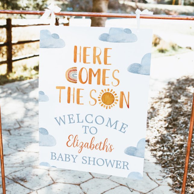 Poster L'accueil du Baby shower Son (Créateur téléchargé)