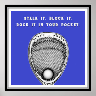 Poster Lacrosse Goalie