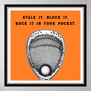 Poster Lacrosse Goalie