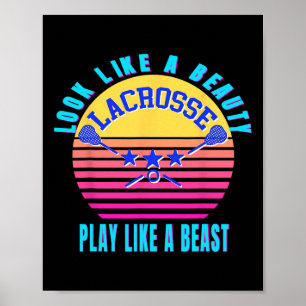 Poster Lacrosse Goalie Girl Shirt Funny Gift Girl Women P