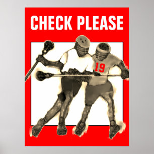Poster Lacrosse personnalisé