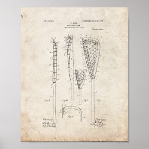 Poster Lacrosse-stick Patent - Old Look